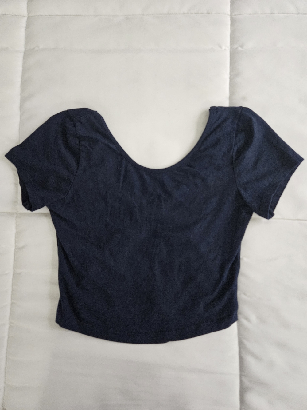 Brandy Melville Navy Cropped Tee